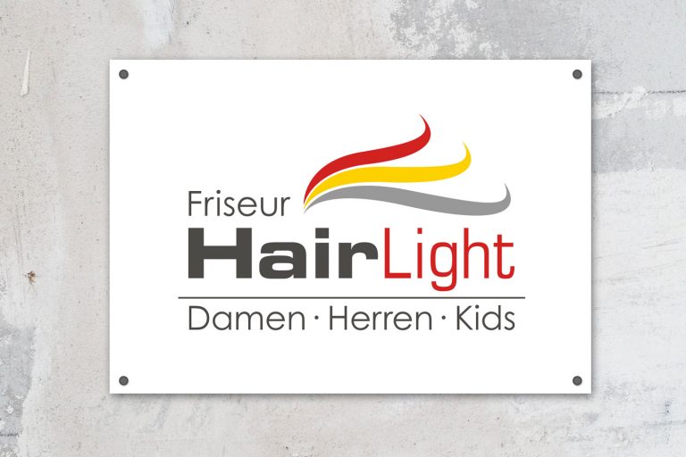 Friseur HairLight - Logo-Entwicklung